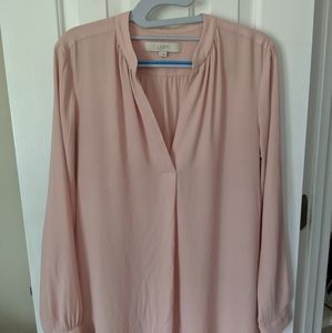 LOFT tunic/blouse, soft pink